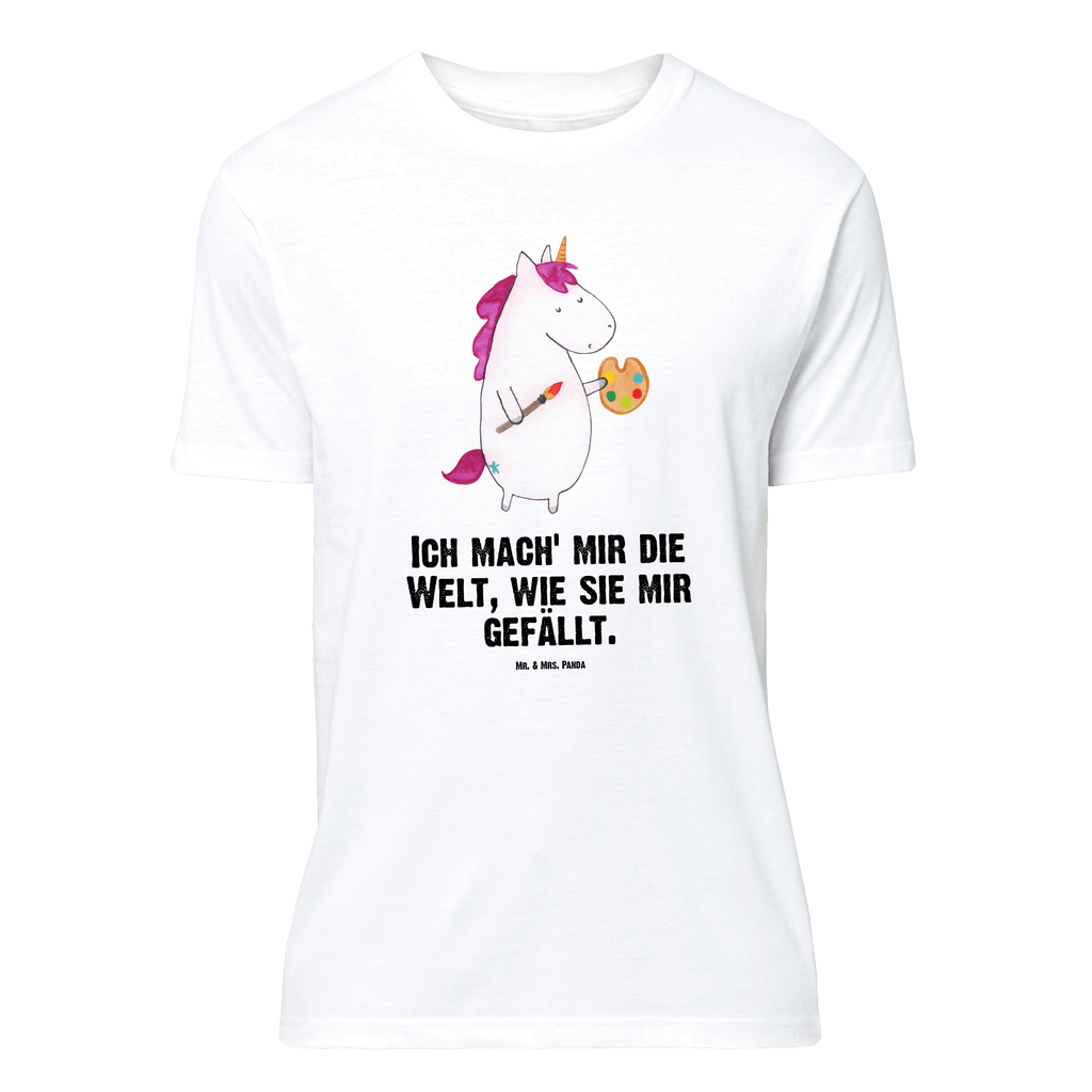 T-Shirt Standard Einhorn Künstler T-Shirt, Shirt, Tshirt, Lustiges T-Shirt, T-Shirt mit Spruch, Party, Junggesellenabschied, Jubiläum, Geburstag, Herrn, Damen, Männer, Frauen, Schlafshirt, Nachthemd, Sprüche, Einhorn, Einhörner, Einhorn Deko, Pegasus, Unicorn, Englisch, Künstler, Artist, Malen, Zeichnen, Welt, Farbe, Stift, Pinsel, Geschenk, Maler