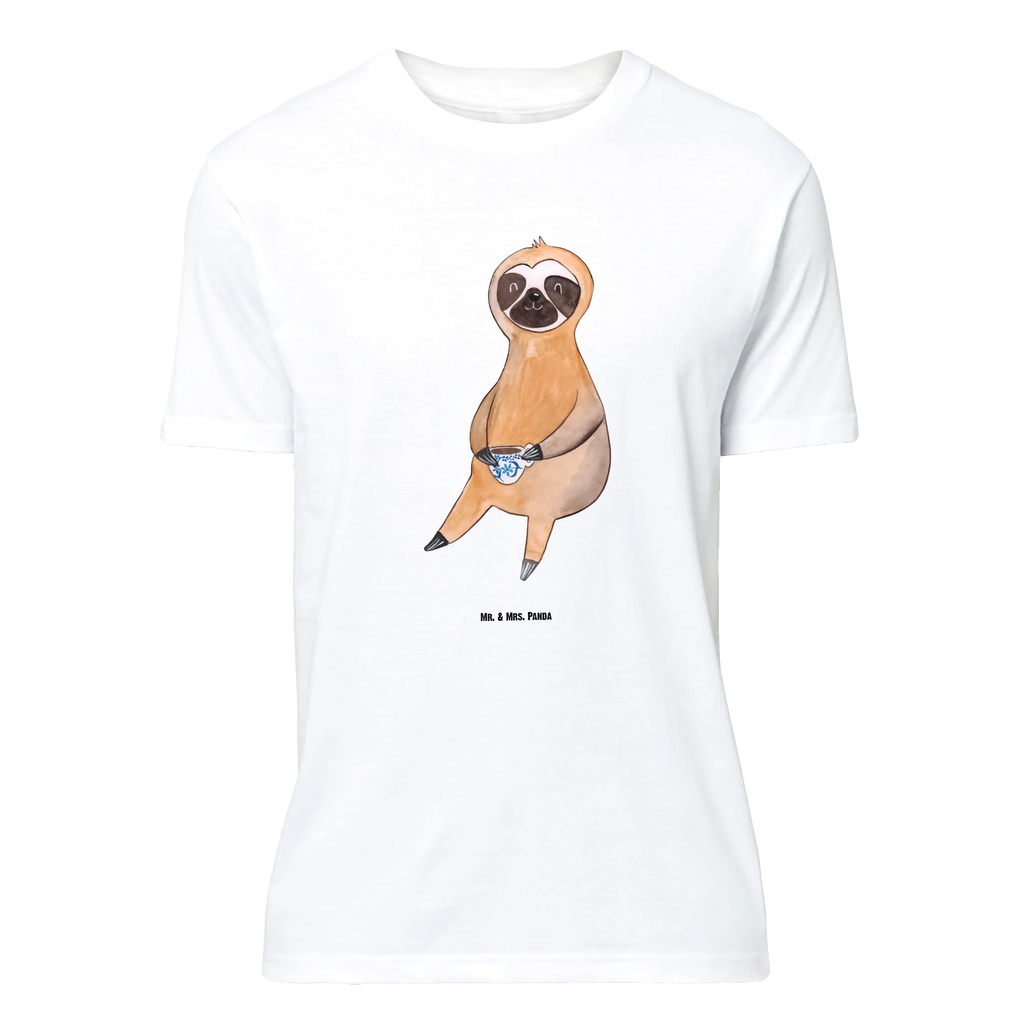 T-Shirt Standard Faultier Kaffee T-Shirt, Shirt, Tshirt, Lustiges T-Shirt, T-Shirt mit Spruch, Party, Junggesellenabschied, Jubiläum, Geburstag, Herrn, Damen, Männer, Frauen, Schlafshirt, Nachthemd, Sprüche, Faultier, Faultier Geschenk, Faultier Deko, Faultiere, faul, Lieblingstier, Kaffee, erster Kaffee, Morgenmuffel, Frühaufsteher, Kaffeetasse, Genießer, Coffee, Kaffeegetränk