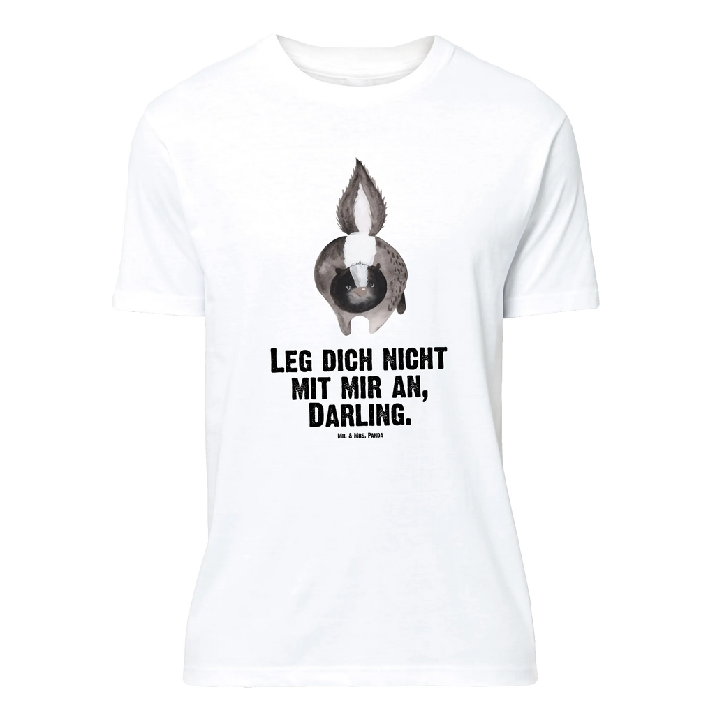 T-Shirt Standard Stinktier Angriff T-Shirt, Shirt, Tshirt, Lustiges T-Shirt, T-Shirt mit Spruch, Party, Junggesellenabschied, Jubiläum, Geburstag, Herrn, Damen, Männer, Frauen, Schlafshirt, Nachthemd, Sprüche, Stinktier, Skunk, Wildtier, Raubtier, Stinker, Stinki, wütend, Drohung