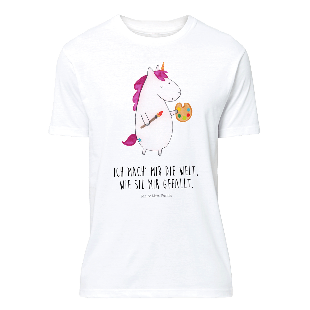 T-Shirt Standard Einhorn Künstler T-Shirt, Shirt, Tshirt, Lustiges T-Shirt, T-Shirt mit Spruch, Party, Junggesellenabschied, Jubiläum, Geburstag, Herrn, Damen, Männer, Frauen, Schlafshirt, Nachthemd, Sprüche, Einhorn, Einhörner, Einhorn Deko, Pegasus, Unicorn, Englisch, Künstler, Artist, Malen, Zeichnen, Welt, Farbe, Stift, Pinsel, Geschenk, Maler