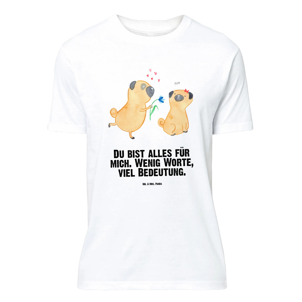 T-Shirt Standard Mops Verliebt T-Shirt, Shirt, Tshirt, Lustiges T-Shirt, T-Shirt mit Spruch, Party, Junggesellenabschied, Jubiläum, Geburstag, Herrn, Damen, Männer, Frauen, Schlafshirt, Nachthemd, Sprüche, Hund, Hundemotiv, Haustier, Hunderasse, Tierliebhaber, Hundebesitzer, Mops, Möpse, Hundeliebe, verliebt, Liebe, Liebesspruch. Verlobt, Geschenk Freund, Partner