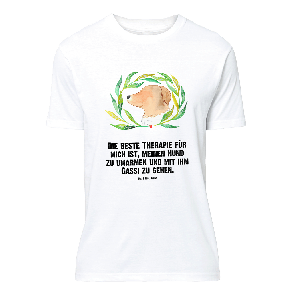 T-Shirt Standard Hund Blumen T-Shirt, Shirt, Tshirt, Lustiges T-Shirt, T-Shirt mit Spruch, Party, Junggesellenabschied, Jubiläum, Geburstag, Herrn, Damen, Männer, Frauen, Schlafshirt, Nachthemd, Sprüche, Hund, Hundemotiv, Haustier, Hunderasse, Tierliebhaber, Hundebesitzer, Ranke, Therapie, Selbsttherapie, Hundeliebe, Hundeglück, Hunde