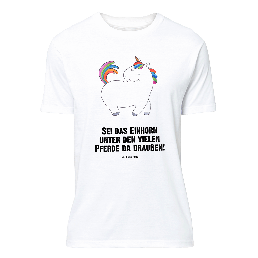 T-Shirt Standard Einhorn Stolzieren T-Shirt, Shirt, Tshirt, Lustiges T-Shirt, T-Shirt mit Spruch, Party, Junggesellenabschied, Jubiläum, Geburstag, Herrn, Damen, Männer, Frauen, Schlafshirt, Nachthemd, Sprüche, Einhorn, Einhörner, Einhorn Deko, Pegasus, Unicorn, stolz, anders, bunt, Pferd, Reiter, Reiten, Freundin, Geschenk