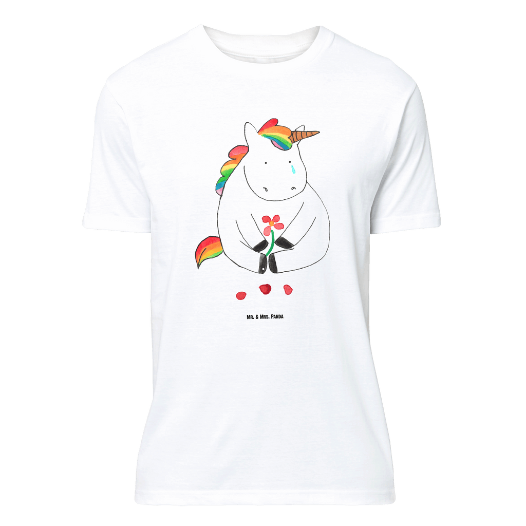 T-Shirt Standard Einhorn Traurig T-Shirt, Shirt, Tshirt, Lustiges T-Shirt, T-Shirt mit Spruch, Party, Junggesellenabschied, Jubiläum, Geburstag, Herrn, Damen, Männer, Frauen, Schlafshirt, Nachthemd, Sprüche, Einhorn, Einhörner, Einhorn Deko, Pegasus, Unicorn, Glitzer, Trösten. Freundschaft, Freunde, Liebe, Trauer, Grußkarte, Blume