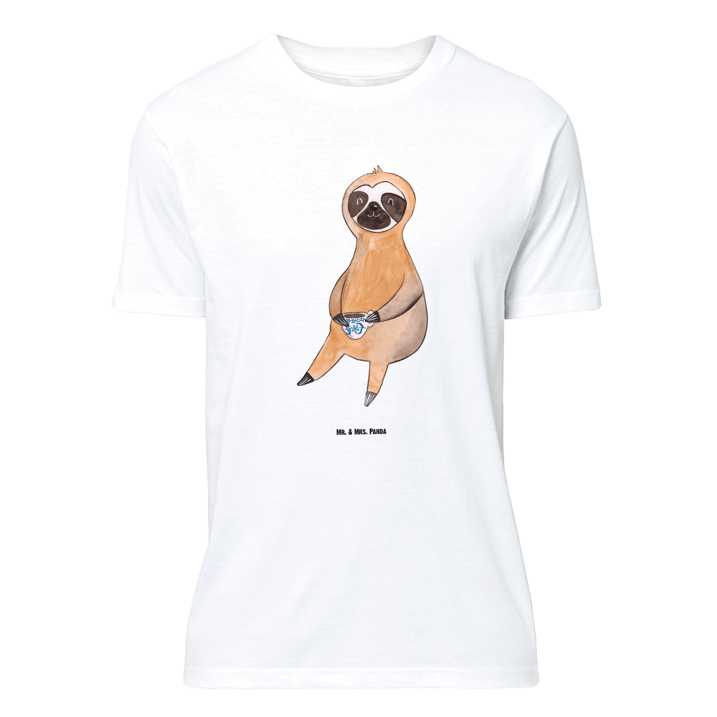 T-Shirt Standard Faultier Kaffee T-Shirt, Shirt, Tshirt, Lustiges T-Shirt, T-Shirt mit Spruch, Party, Junggesellenabschied, Jubiläum, Geburstag, Herrn, Damen, Männer, Frauen, Schlafshirt, Nachthemd, Sprüche, Faultier, Faultier Geschenk, Faultier Deko, Faultiere, faul, Lieblingstier, Kaffee, erster Kaffee, Morgenmuffel, Frühaufsteher, Kaffeetasse, Genießer, Coffee, Kaffeegetränk