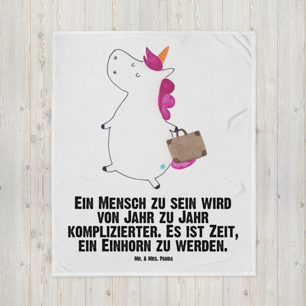 Babydecke Einhorn Koffer Babydecke, Babygeschenk, Geschenk Geburt, Babyecke Kuscheldecke, Krabbeldecke, Einhorn, Einhörner, Einhorn Deko, Pegasus, Unicorn, unicorn, Koffer, Verreisen, Reise, Gepäck, Abenteuer, Erwachsen, Kind, albern, Spaß, lustig, witzig