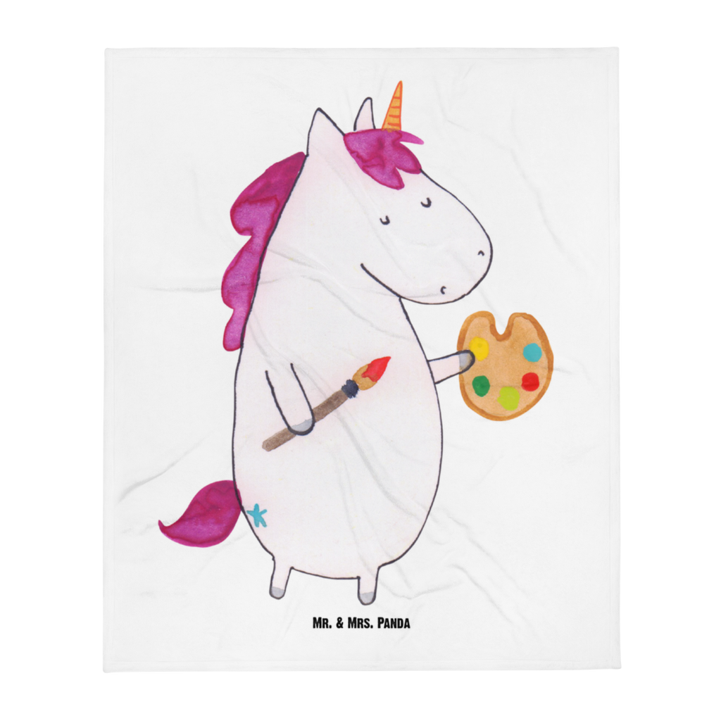 Babydecke Einhorn Künstler Babydecke, Babygeschenk, Geschenk Geburt, Babyecke Kuscheldecke, Krabbeldecke, Einhorn, Einhörner, Einhorn Deko, Pegasus, Unicorn, Englisch, Künstler, Artist, Malen, Zeichnen, Welt, Farbe, Stift, Pinsel, Geschenk, Maler