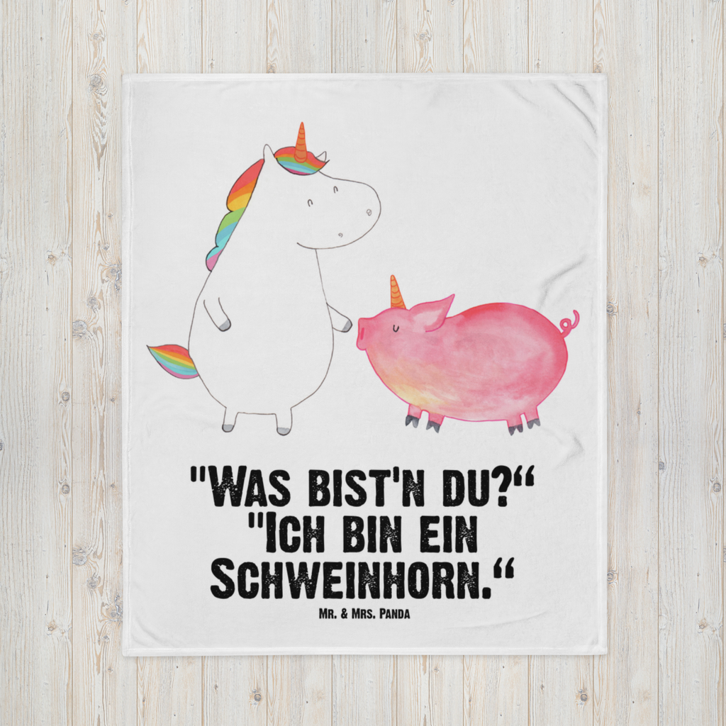 Babydecke Einhorn Schwein Babydecke, Babygeschenk, Geschenk Geburt, Babyecke Kuscheldecke, Krabbeldecke, Einhorn, Einhörner, Einhorn Deko, Pegasus, Unicorn, Freundschaft, Schweinhorn, Schwein, Freundin, Schweinchen