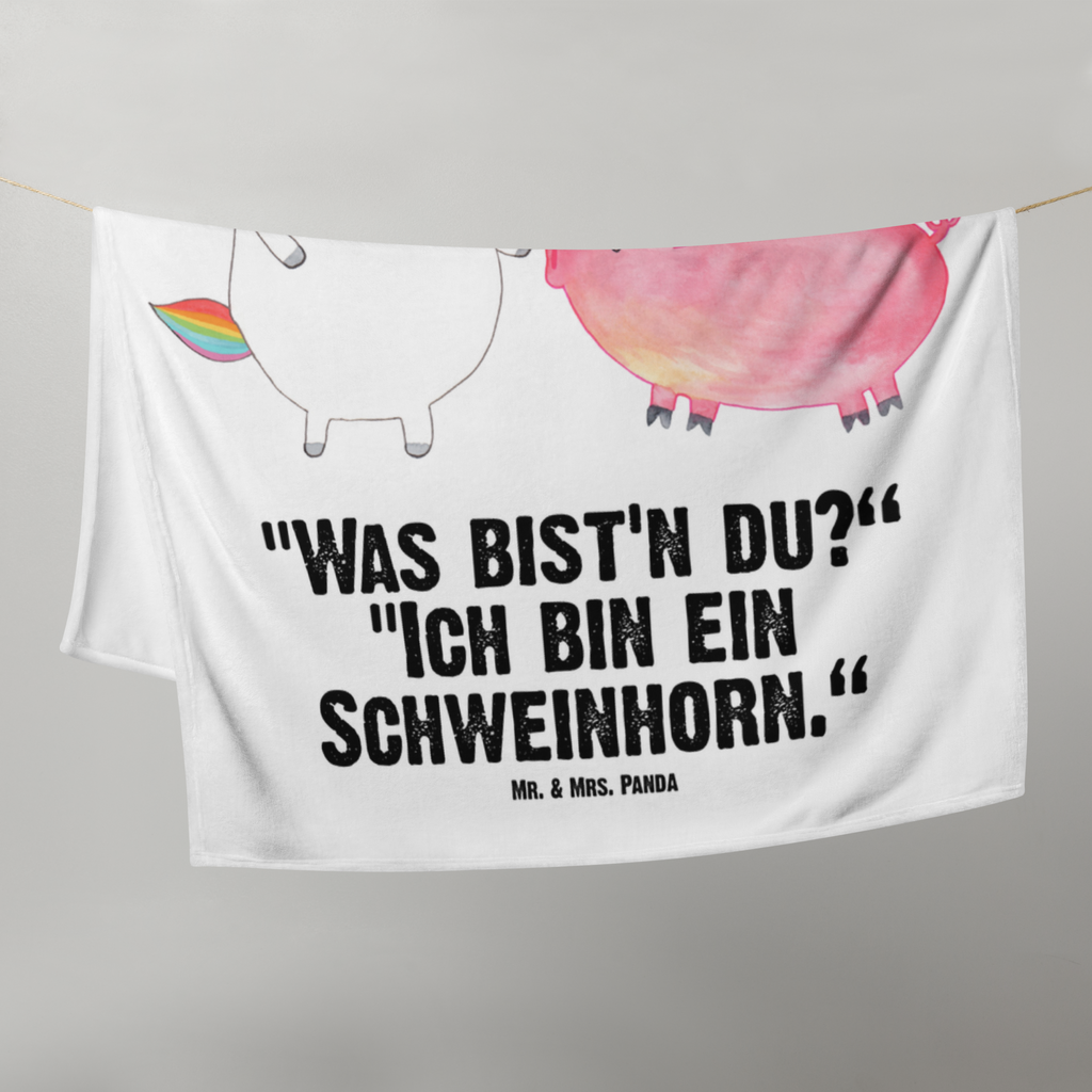 Babydecke Einhorn Schwein Babydecke, Babygeschenk, Geschenk Geburt, Babyecke Kuscheldecke, Krabbeldecke, Einhorn, Einhörner, Einhorn Deko, Pegasus, Unicorn, Freundschaft, Schweinhorn, Schwein, Freundin, Schweinchen