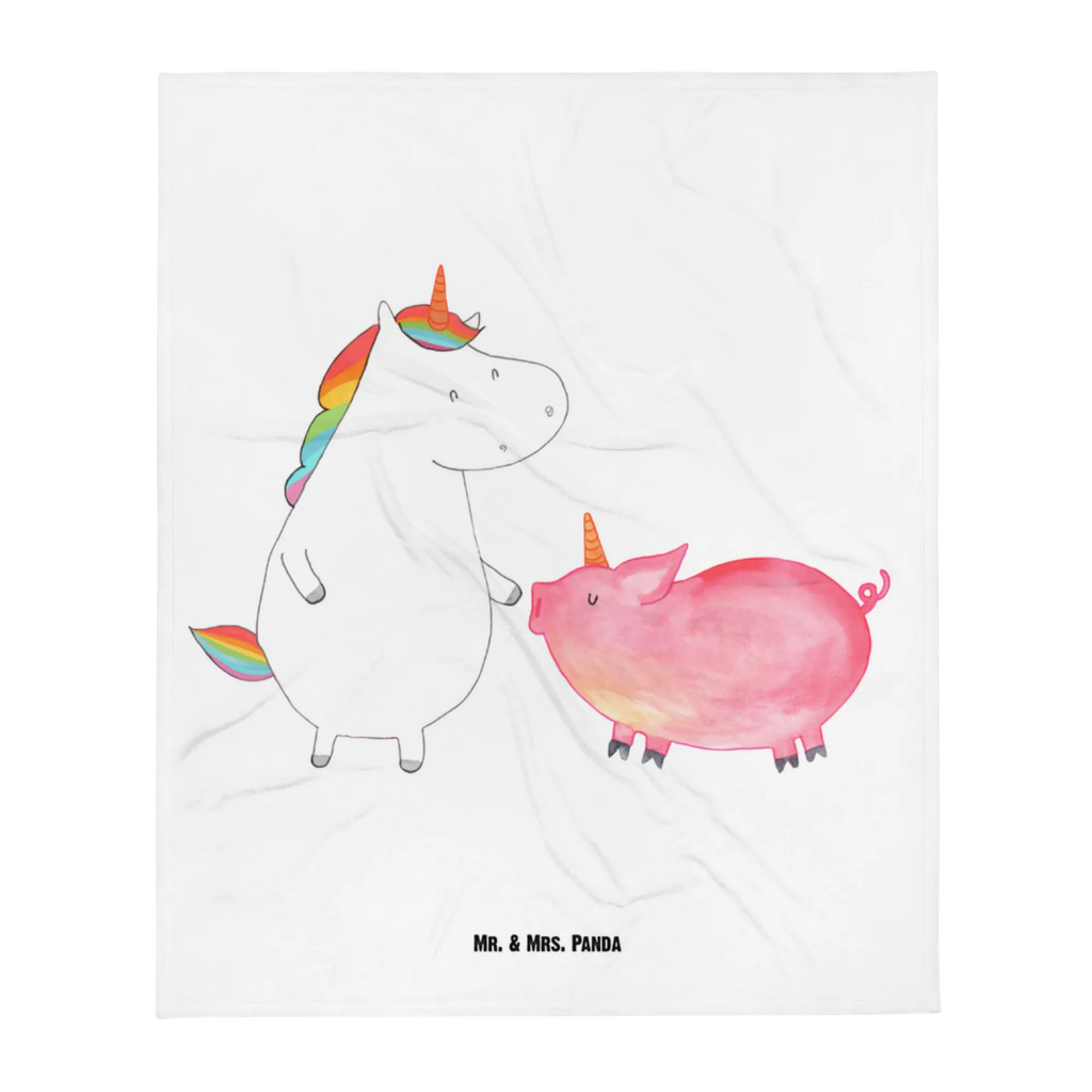 Babydecke Einhorn Schwein Babydecke, Babygeschenk, Geschenk Geburt, Babyecke Kuscheldecke, Krabbeldecke, Einhorn, Einhörner, Einhorn Deko, Pegasus, Unicorn, Freundschaft, Schweinhorn, Schwein, Freundin, Schweinchen