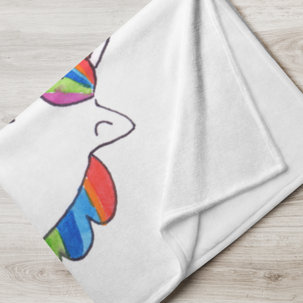 Babydecke Einhorn Stolzieren Babydecke, Babygeschenk, Geschenk Geburt, Babyecke Kuscheldecke, Krabbeldecke, Einhorn, Einhörner, Einhorn Deko, Pegasus, Unicorn, stolz, anders, bunt, Pferd, Reiter, Reiten, Freundin, Geschenk