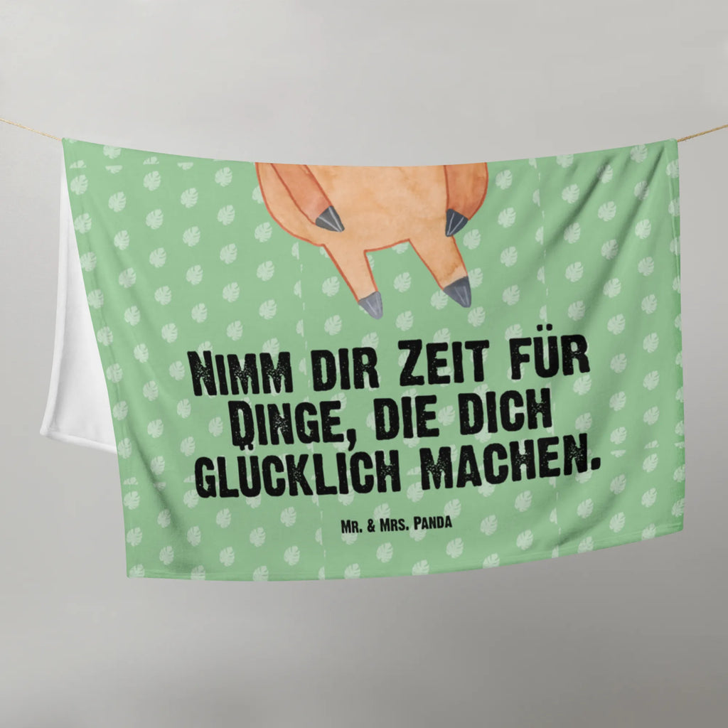 Babydecke Faultier Zufrieden Babydecke, Babygeschenk, Geschenk Geburt, Babyecke Kuscheldecke, Krabbeldecke, Faultier, Faultier Geschenk, Faultier Deko, Faultiere, faul, Lieblingstier, Pause, relaxen, Glück, glücklich, zufrieden, happy, Zufriedenheit, Gelassenheit, Ruhe, Frieden