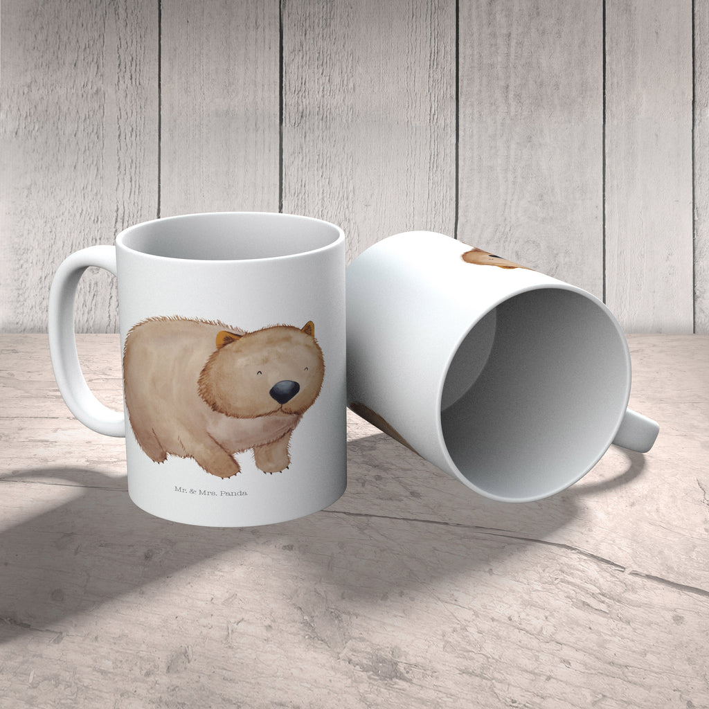 Tasse Wombat Tasse, Kaffeetasse, Teetasse, Becher, Kaffeebecher, Teebecher, Keramiktasse, Porzellantasse, Büro Tasse, Geschenk Tasse, Tasse Sprüche, Tasse Motive, Kaffeetassen, Tasse bedrucken, Designer Tasse, Cappuccino Tassen, Schöne Teetassen, Tiermotive, Gute Laune, lustige Sprüche, Tiere, Wombat, Das Leben ist schön, Motivation, Spruch, Australien