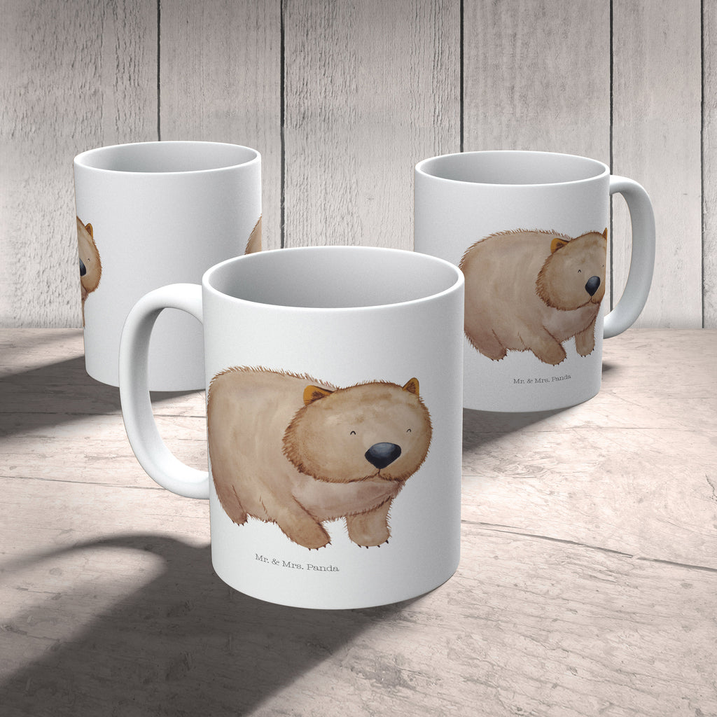 Tasse Wombat Tasse, Kaffeetasse, Teetasse, Becher, Kaffeebecher, Teebecher, Keramiktasse, Porzellantasse, Büro Tasse, Geschenk Tasse, Tasse Sprüche, Tasse Motive, Kaffeetassen, Tasse bedrucken, Designer Tasse, Cappuccino Tassen, Schöne Teetassen, Tiermotive, Gute Laune, lustige Sprüche, Tiere, Wombat, Das Leben ist schön, Motivation, Spruch, Australien