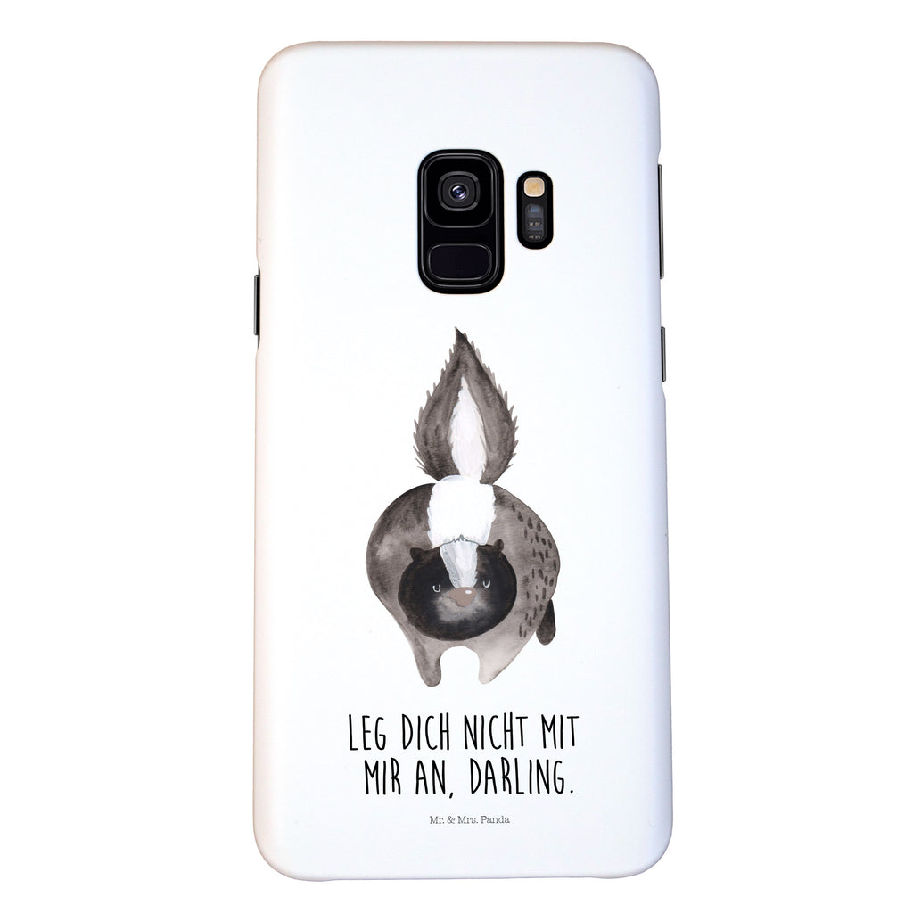 Handyhülle Stinktier Angriff Samsung Galaxy S9, Handyhülle, Smartphone Hülle, Handy Case, Handycover, Hülle, Stinktier, Skunk, Wildtier, Raubtier, Stinker, Stinki, wütend, Drohung