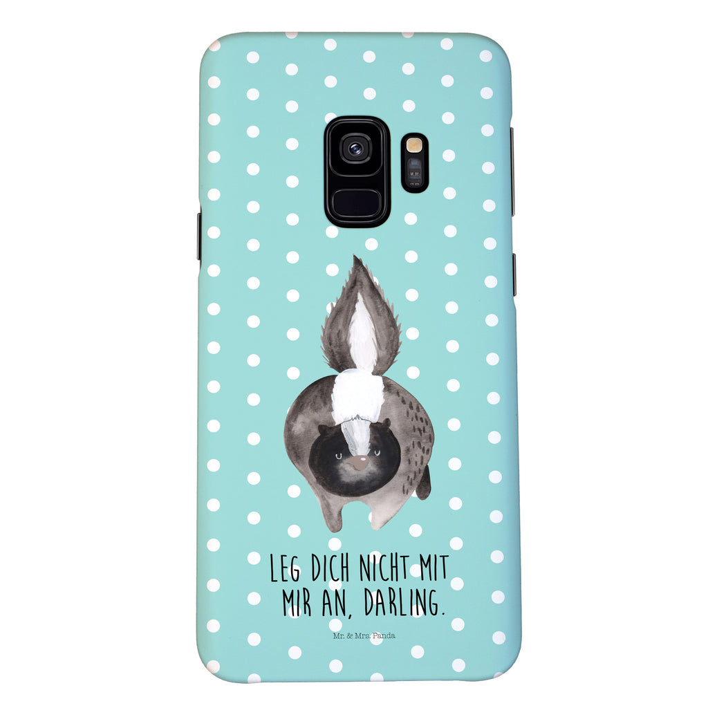 Handyhülle Stinktier Angriff Samsung Galaxy S9, Handyhülle, Smartphone Hülle, Handy Case, Handycover, Hülle, Stinktier, Skunk, Wildtier, Raubtier, Stinker, Stinki, wütend, Drohung