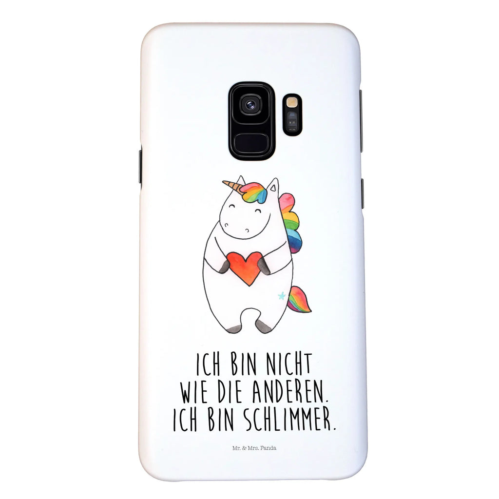 Handyhülle Einhorn Herz Handyhülle, Handycover, Cover, Handy, Hülle, Iphone 10, Iphone X, Einhorn, Einhörner, Einhorn Deko, Unicorn, Herz, schlimm, böse, witzig, lustig, Freundin, anders, bunt