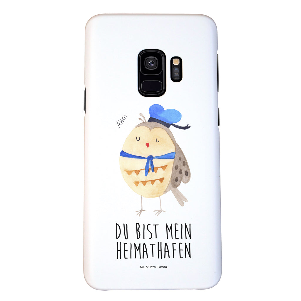 Handyhülle Eule Matrose Handyhülle, Handycover, Cover, Handy, Hülle, Samsung Galaxy S8 plus, Eule, Eule Spruch, Eule Deko, Owl, Wortspiel lustig, Matrose, Freundin, Ehe, Seefahrer, Heimathafen, Hochzeitstag Geschenk