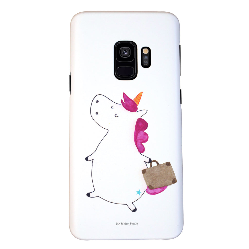 Handyhülle Einhorn Koffer Samsung Galaxy S9, Handyhülle, Smartphone Hülle, Handy Case, Handycover, Hülle, Einhorn, Einhörner, Einhorn Deko, Pegasus, Unicorn, unicorn, Koffer, Verreisen, Reise, Gepäck, Abenteuer, Erwachsen, Kind, albern, Spaß, lustig, witzig