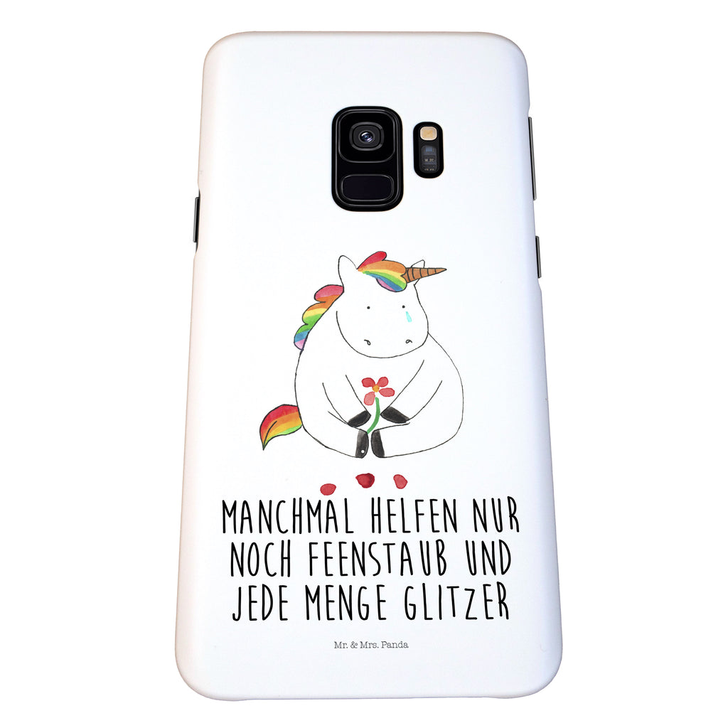 Handyhülle Einhorn Traurig Iphone XR Handyhülle, Iphone XR, Handyhülle, Premium Kunststoff, Einhorn, Einhörner, Einhorn Deko, Pegasus, Unicorn, Glitzer, Trösten. Freundschaft, Freunde, Liebe, Trauer, Grußkarte, Blume