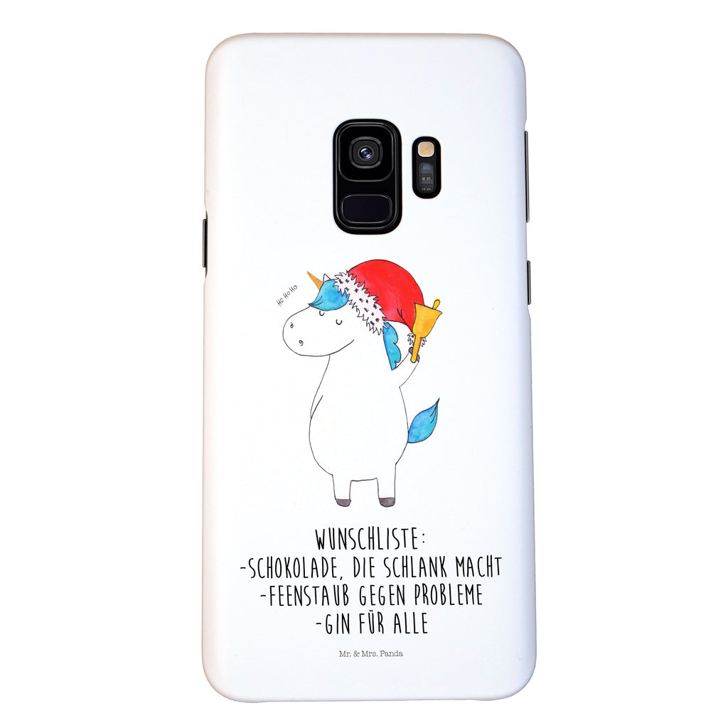 Handyhülle Einhorn Weihnachtsmann Handyhülle, Handycover, Cover, Handy, Hülle, Samsung Galaxy S8 plus, Einhorn, Einhörner, Einhorn Deko, Pegasus, Unicorn, Gin, Schokolade, Schoki, Weihnachten, Weihnachtsmann, Nikolaus, Wunschzettel, Wunschliste, Feenstaub