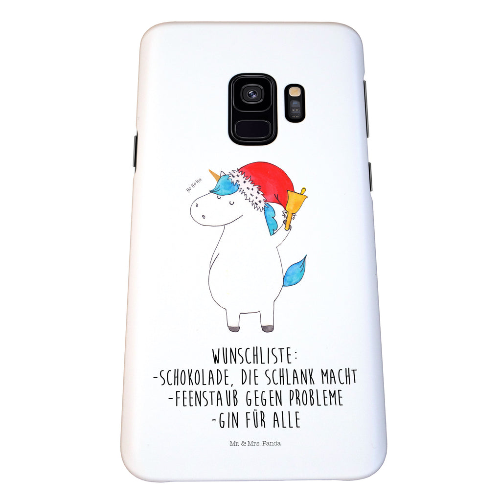 Handyhülle Einhorn Weihnachtsmann Handyhülle, Handycover, Cover, Handy, Hülle, Samsung Galaxy S8 plus, Einhorn, Einhörner, Einhorn Deko, Pegasus, Unicorn, Gin, Schokolade, Schoki, Weihnachten, Weihnachtsmann, Nikolaus, Wunschzettel, Wunschliste, Feenstaub