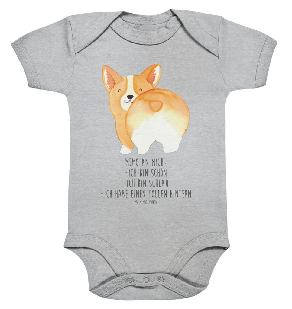 Organic Baby Body Corgi Po Babykleidung, Babystrampler, Strampler, Wickelbody, Baby Erstausstattung, Junge, Mädchen, Hund, Hundemotiv, Haustier, Hunderasse, Tierliebhaber, Hundebesitzer, Sprüche, Corgie, Hundeliebe, Motivation, Selbstliebe, Spruch