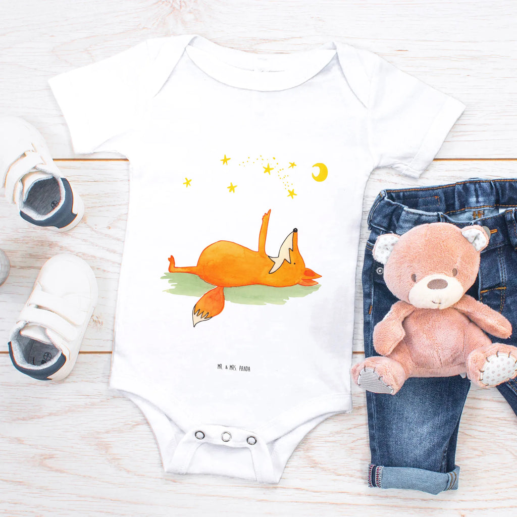 Organic Baby Body Fuchs Sterne Babykleidung, Babystrampler, Strampler, Wickelbody, Baby Erstausstattung, Junge, Mädchen, Fuchs, Füchse, tröstende Worte, Spruch positiv, Spruch schön, Romantik, Always Look on the Bright Side of Life