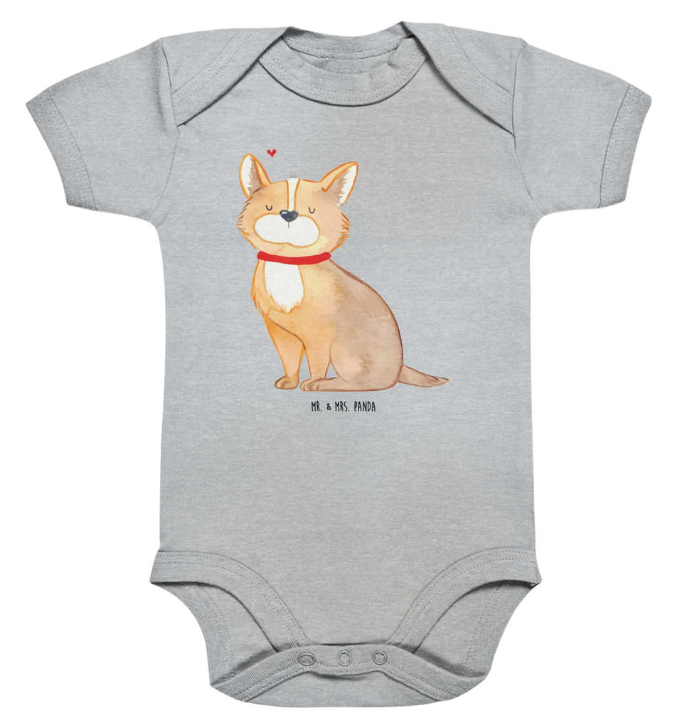 Organic Baby Body Hund Glück Babykleidung, Babystrampler, Strampler, Wickelbody, Baby Erstausstattung, Junge, Mädchen, Hund, Hundemotiv, Haustier, Hunderasse, Tierliebhaber, Hundebesitzer, Sprüche, Corgie, Hundeliebe, Spruch, Hundemama, Liebe