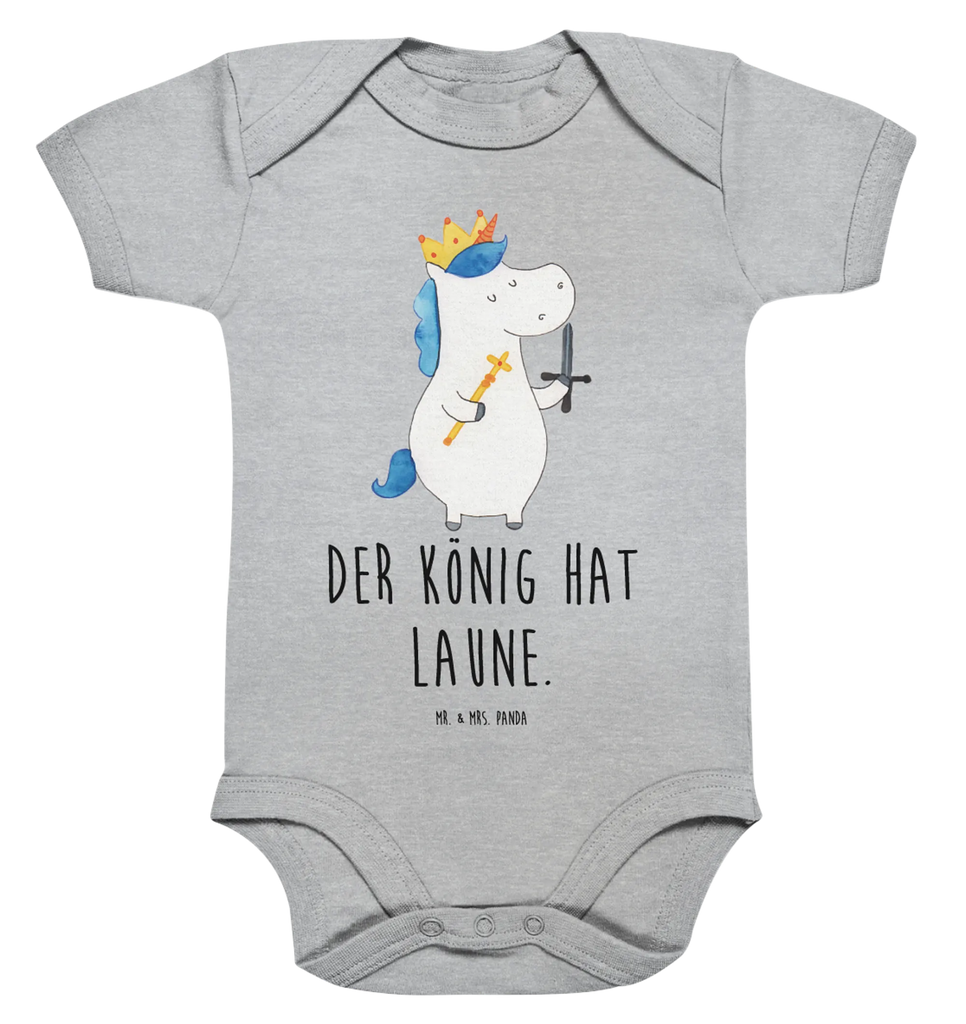 Organic Baby Body Einhorn König mit Schwert Babykleidung, Babystrampler, Strampler, Wickelbody, Baby Erstausstattung, Junge, Mädchen, Einhorn, Einhörner, Einhorn Deko, Pegasus, Unicorn, König, Ritter, Mittelalter