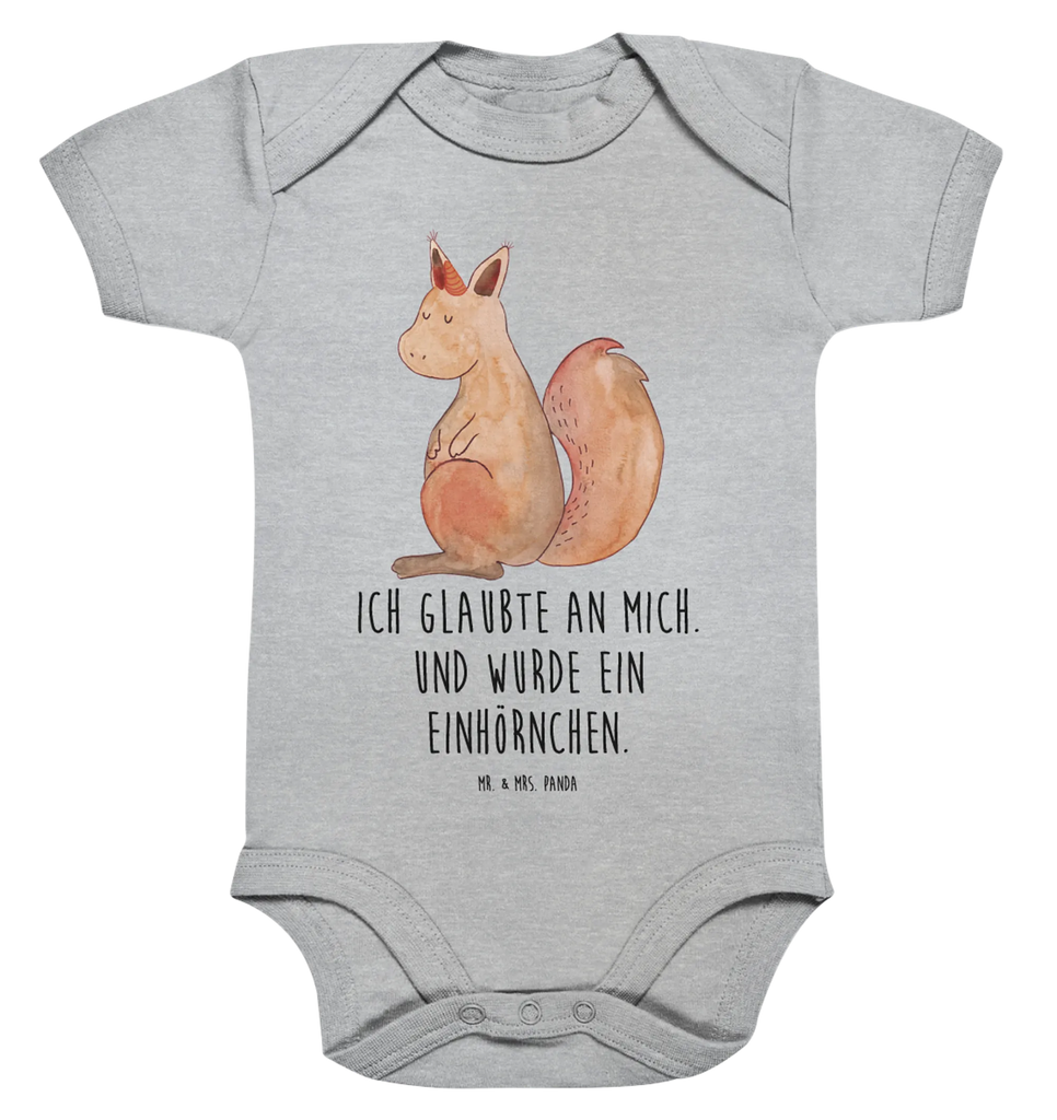 Organic Baby Body Einhorn Glauben Babykleidung, Babystrampler, Strampler, Wickelbody, Baby Erstausstattung, Junge, Mädchen, Einhorn, Einhörner, Einhorn Deko, Pegasus, Unicorn, Einhörnchen, Eichhörnchen, Eichhorn