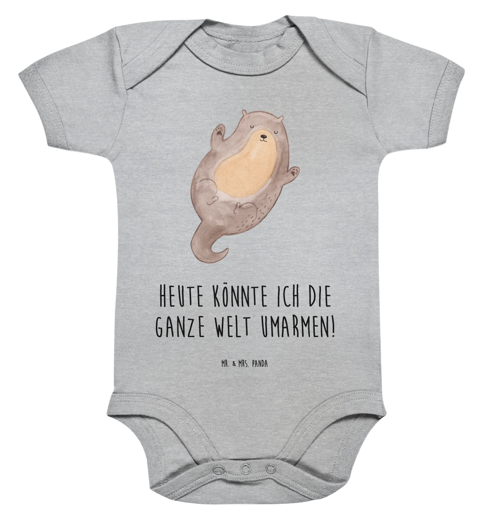 Organic Baby Body Otter Umarmen Babykleidung, Babystrampler, Strampler, Wickelbody, Baby Erstausstattung, Junge, Mädchen, Otter, Fischotter, Seeotter, Otter Seeotter See Otter