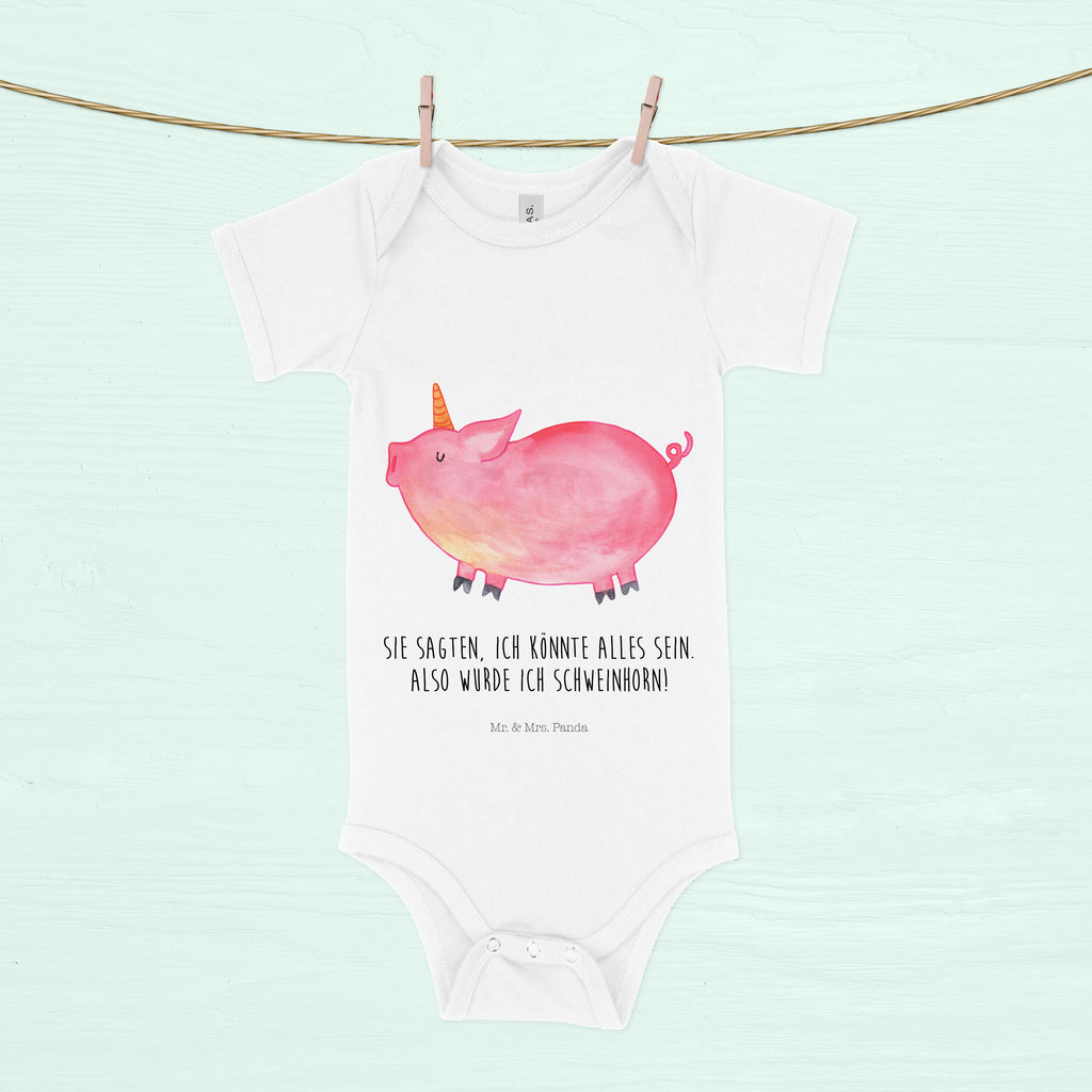 Organic Baby Body Einhorn Schwein Babykleidung, Babystrampler, Strampler, Wickelbody, Baby Erstausstattung, Junge, Mädchen, Einhorn, Einhörner, Einhorn Deko, Pegasus, Unicorn, Party, Spaß, Schwein, Schweinhorn, Bauer, witzig. lustig, Spruch, geschenk, Pig, Piggy, funny, english, englisch