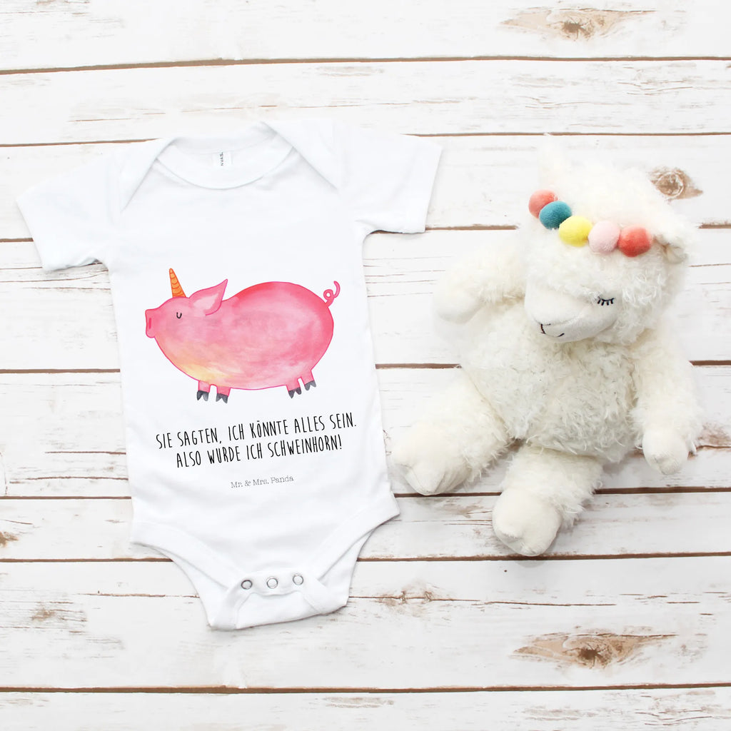 Organic Baby Body Einhorn Schwein Babykleidung, Babystrampler, Strampler, Wickelbody, Baby Erstausstattung, Junge, Mädchen, Einhorn, Einhörner, Einhorn Deko, Pegasus, Unicorn, Party, Spaß, Schwein, Schweinhorn, Bauer, witzig. lustig, Spruch, geschenk, Pig, Piggy, funny, english, englisch