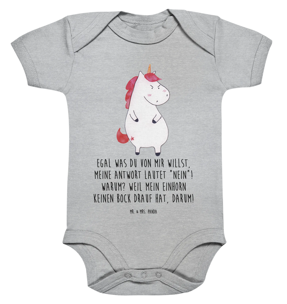 Organic Baby Body Einhorn Wut Babykleidung, Babystrampler, Strampler, Wickelbody, Baby Erstausstattung, Junge, Mädchen, Einhorn, Einhörner, Einhorn Deko, Pegasus, Unicorn, Realität, Ansage, lustlos, nein, Büro, Arbeit, wütend, dumme Fragen, lustig, Spaß, Geschenk