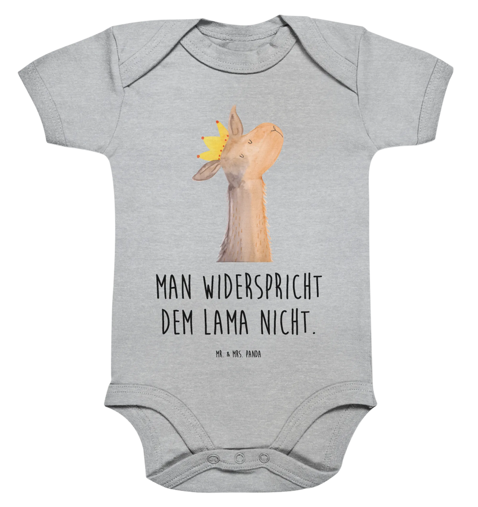 Organic Baby Body Lamakopf König Babykleidung, Babystrampler, Strampler, Wickelbody, Baby Erstausstattung, Junge, Mädchen, Lama, Alpaka, Lamas, König, Königin, Freundin, Mama, Papa, Büro Kollege, Kollegin, Chef, Vorgesetzter, Abi, Abitur