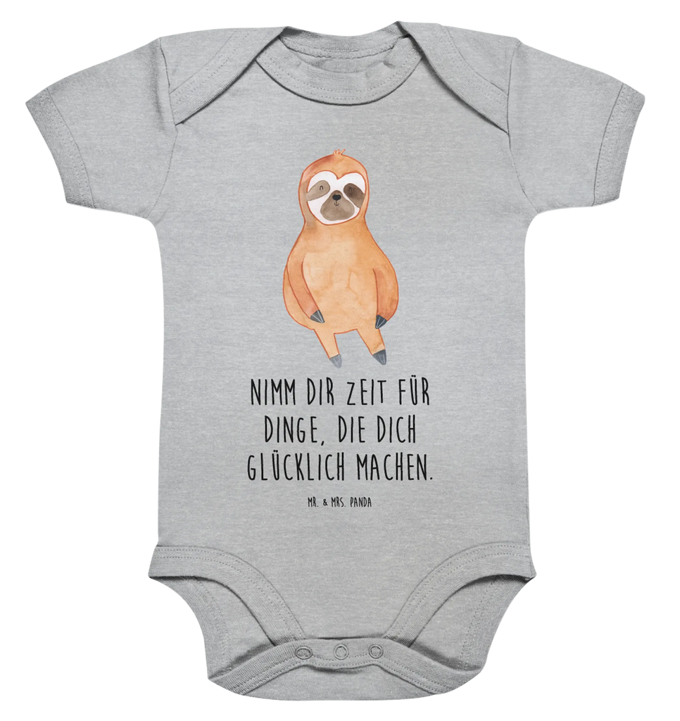 Organic Baby Body Faultier Zufrieden Babykleidung, Babystrampler, Strampler, Wickelbody, Baby Erstausstattung, Junge, Mädchen, Faultier, Faultier Geschenk, Faultier Deko, Faultiere, faul, Lieblingstier, Pause, relaxen, Glück, glücklich, zufrieden, happy, Zufriedenheit, Gelassenheit, Ruhe, Frieden