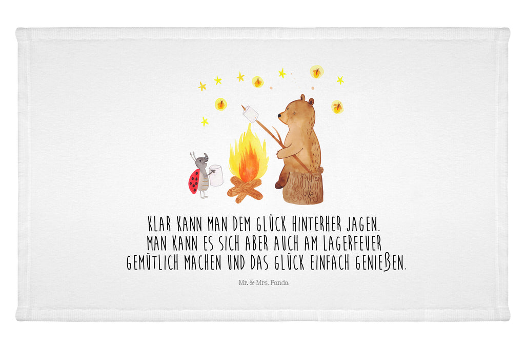 Handtuch Bär & Marienkäfer Lagerfeuer Handtuch, Badehandtuch, Badezimmer, Handtücher, groß, Kinder, Baby, Bär, Teddy, Teddybär, Lagerfeuer