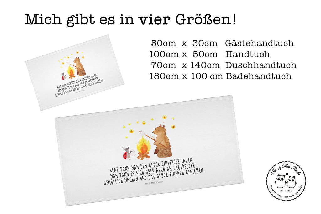 Handtuch Bär & Marienkäfer Lagerfeuer Handtuch, Badehandtuch, Badezimmer, Handtücher, groß, Kinder, Baby, Bär, Teddy, Teddybär, Lagerfeuer