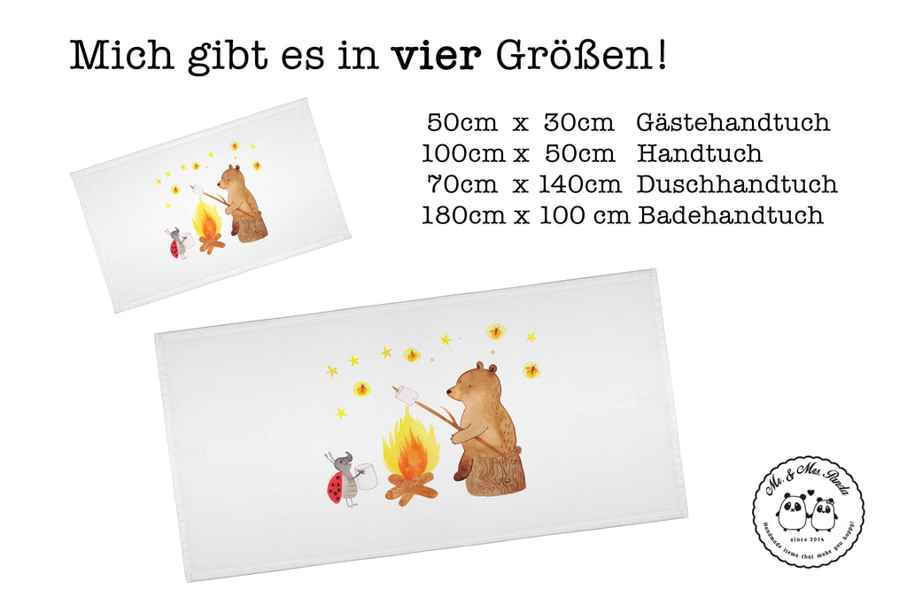 Handtuch Bär & Marienkäfer Lagerfeuer Handtuch, Badehandtuch, Badezimmer, Handtücher, groß, Kinder, Baby, Bär, Teddy, Teddybär, Lagerfeuer