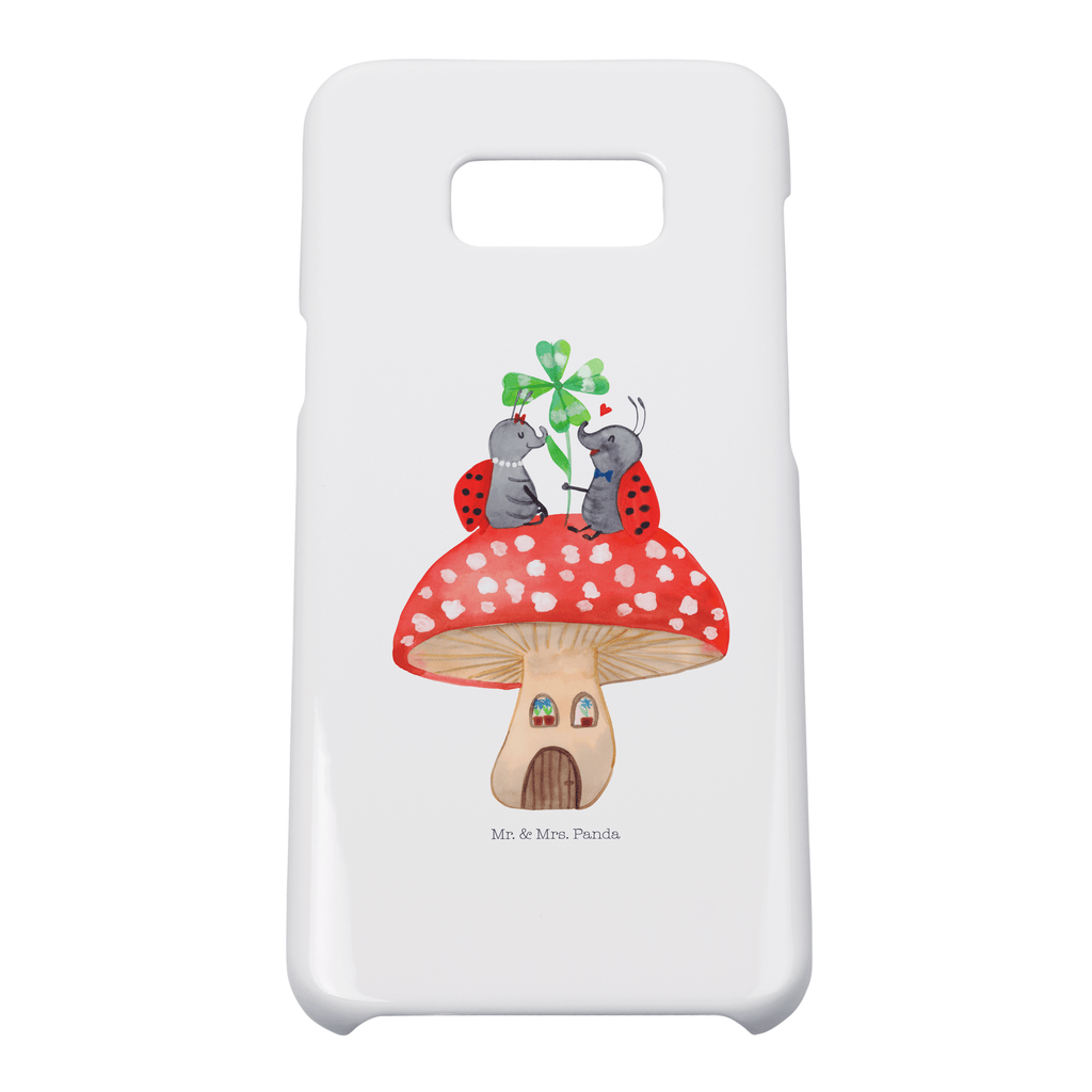 Handyhülle Marienkäfer Fliegenpilz Handyhülle, Handycover, Cover, Handy, Hülle, Samsung Galaxy S8 plus, Tiermotive, Gute Laune, lustige Sprüche, Tiere, Haus, Wohnung, zuhause, Fliegenpilz, Marienkäfer, Fleigenpilzhaus