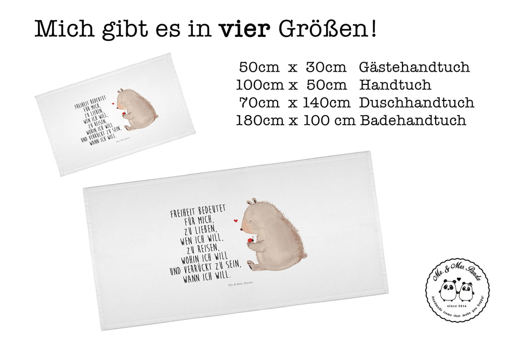 Handtuch Bär Marienkäfer Handtuch, Badehandtuch, Badezimmer, Handtücher, groß, Kinder, Baby, Bär, Teddy, Teddybär, Marienkäfer, Liebe, Freiheit, Motivation, Das Leben ist schön