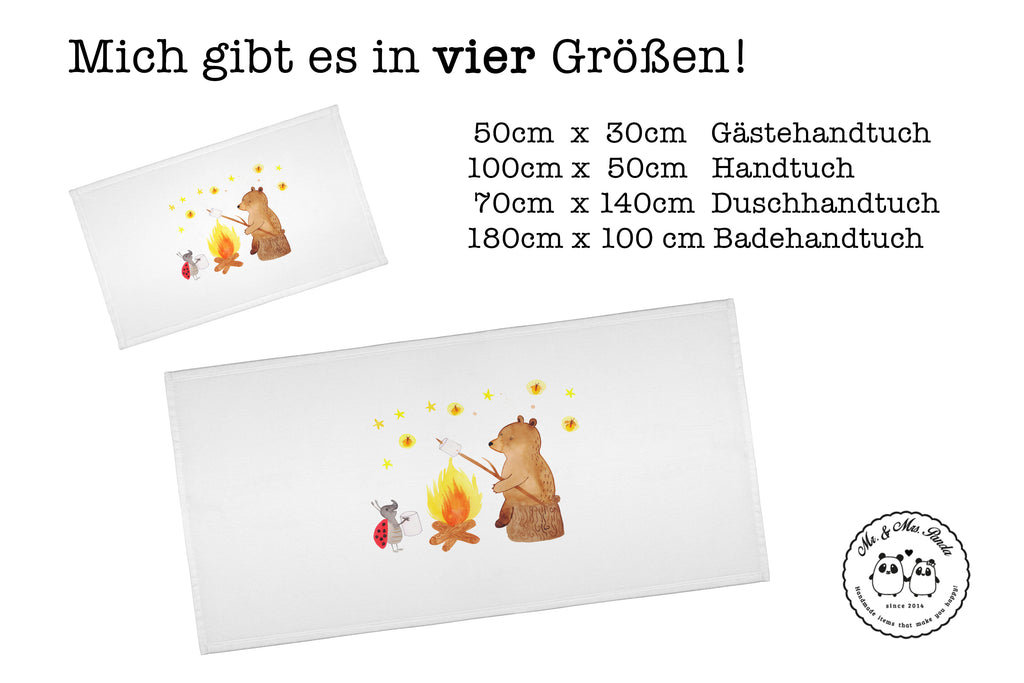 Handtuch Bär & Marienkäfer Lagerfeuer Handtuch, Badehandtuch, Badezimmer, Handtücher, groß, Kinder, Baby, Bär, Teddy, Teddybär, Lagerfeuer