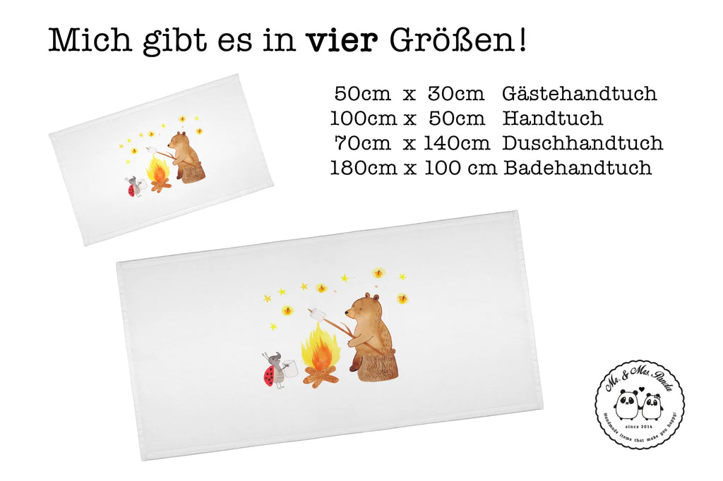 Handtuch Bär & Marienkäfer Lagerfeuer Handtuch, Badehandtuch, Badezimmer, Handtücher, groß, Kinder, Baby, Bär, Teddy, Teddybär, Lagerfeuer