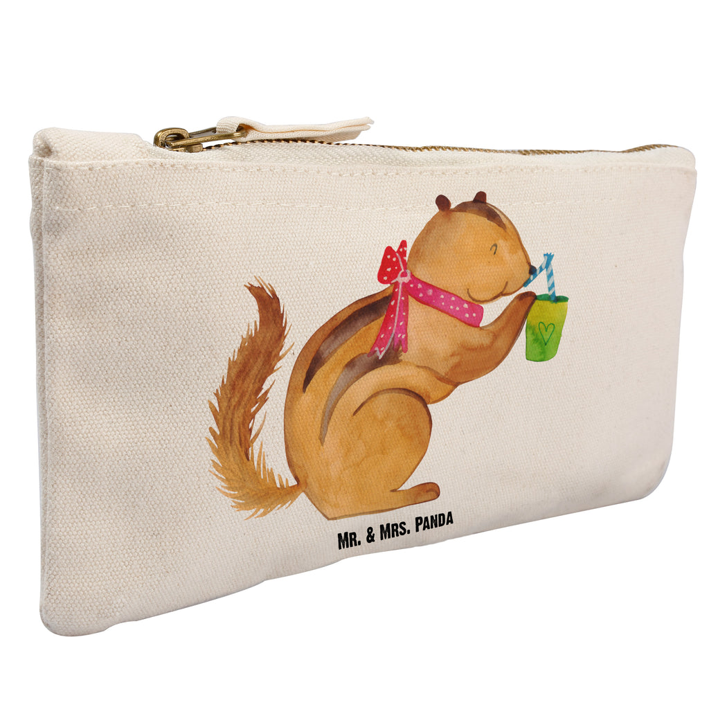 Schminktasche Eichhörnchen Smoothie Schminktasche, Kosmetiktasche, Kosmetikbeutel, Stiftemäppchen, Etui, Federmappe, Makeup, XXL, Schminketui, Kosmetiketui, Schlamperetui, Tiermotive, Gute Laune, lustige Sprüche, Tiere, Green Smoothies, Diät, Abnehmen, Streifenhörnchen, Eichhörnchen