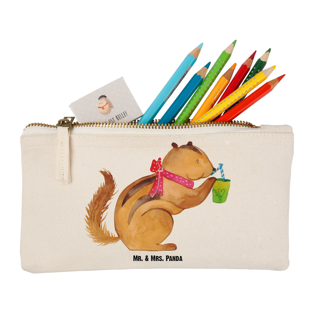 Schminktasche Eichhörnchen Smoothie Schminktasche, Kosmetiktasche, Kosmetikbeutel, Stiftemäppchen, Etui, Federmappe, Makeup, XXL, Schminketui, Kosmetiketui, Schlamperetui, Tiermotive, Gute Laune, lustige Sprüche, Tiere, Green Smoothies, Diät, Abnehmen, Streifenhörnchen, Eichhörnchen