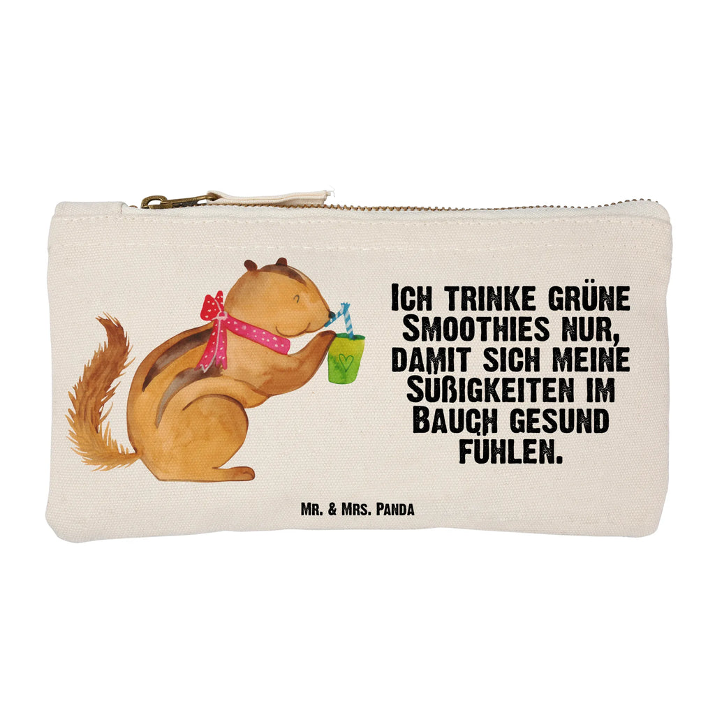 Schminktasche Eichhörnchen Smoothie Schminktasche, Kosmetiktasche, Kosmetikbeutel, Stiftemäppchen, Etui, Federmappe, Makeup, XXL, Schminketui, Kosmetiketui, Schlamperetui, Tiermotive, Gute Laune, lustige Sprüche, Tiere, Green Smoothies, Diät, Abnehmen, Streifenhörnchen, Eichhörnchen