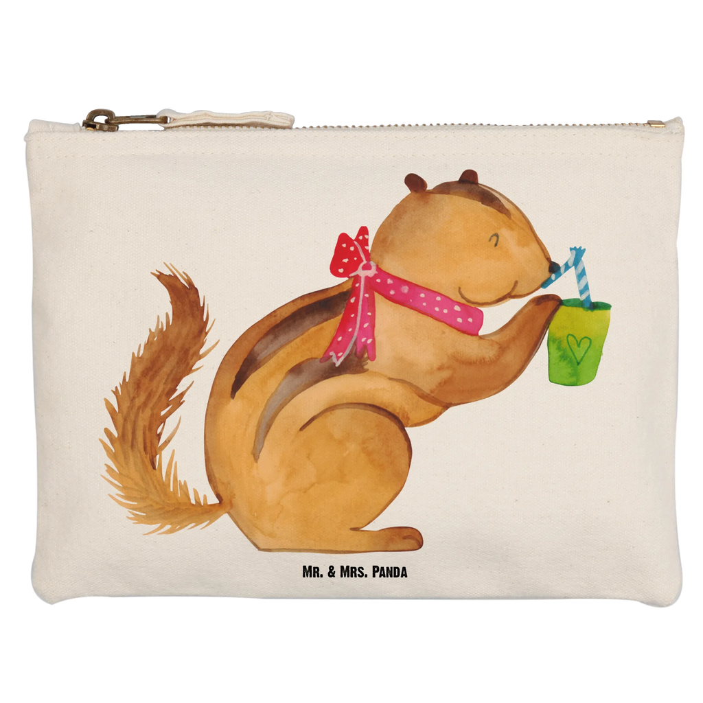 Schminktasche Eichhörnchen Smoothie Schminktasche, Kosmetiktasche, Kosmetikbeutel, Stiftemäppchen, Etui, Federmappe, Makeup, XXL, Schminketui, Kosmetiketui, Schlamperetui, Tiermotive, Gute Laune, lustige Sprüche, Tiere, Green Smoothies, Diät, Abnehmen, Streifenhörnchen, Eichhörnchen