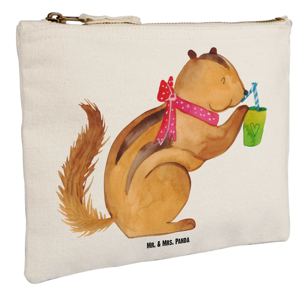 Schminktasche Eichhörnchen Smoothie Schminktasche, Kosmetiktasche, Kosmetikbeutel, Stiftemäppchen, Etui, Federmappe, Makeup, XXL, Schminketui, Kosmetiketui, Schlamperetui, Tiermotive, Gute Laune, lustige Sprüche, Tiere, Green Smoothies, Diät, Abnehmen, Streifenhörnchen, Eichhörnchen