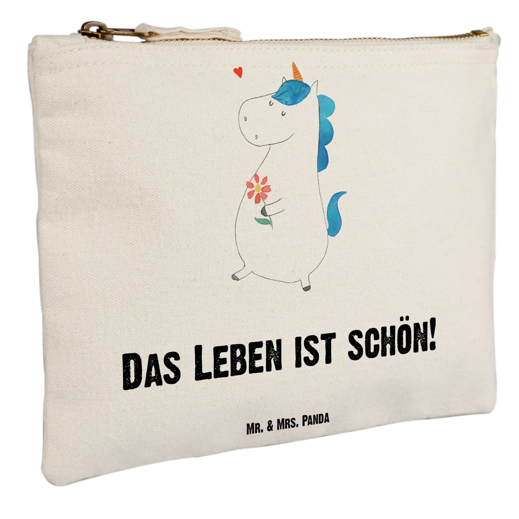 Schminktasche Einhorn Spaziergang Schminktasche, Kosmetiktasche, Kosmetikbeutel, Stiftemäppchen, Etui, Federmappe, Makeup, XXL, Schminketui, Kosmetiketui, Schlamperetui, Einhorn, Einhörner, Einhorn Deko, Pegasus, Unicorn, Glitzer, Blumen, Spaziergang, Motivation, Gute Laune, Freude, Freundin, Mutter, Schwester